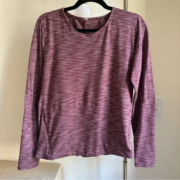 Lululemon Heathered Burgundy Pullover - Picture 4 of 9